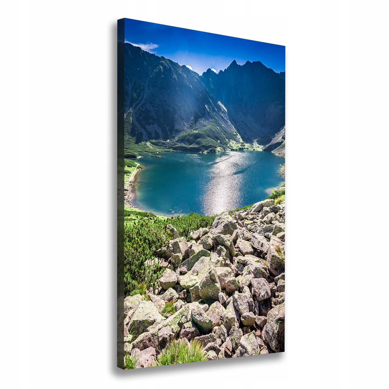 

Foto obraz na płótnie Czarny staw Tatry 60x120 cm