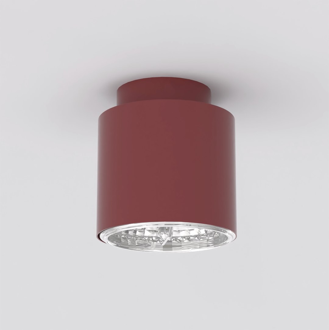 Stropní svítidlo Nano 1 Burgundy, 1× GU10 AR111, Led