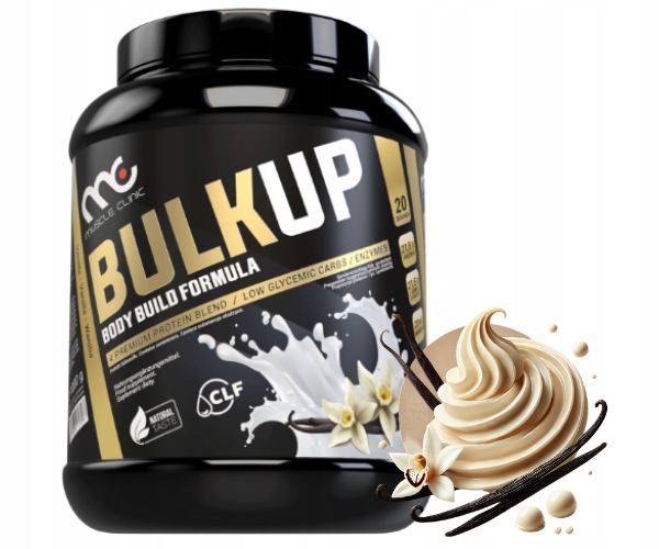 Muscle Clinic Bulk Up 2700g Objímka Na Hmotu Sacharidy Vanilka