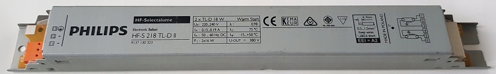 Levně Předřadník Evg 2x18 2x36W Philips