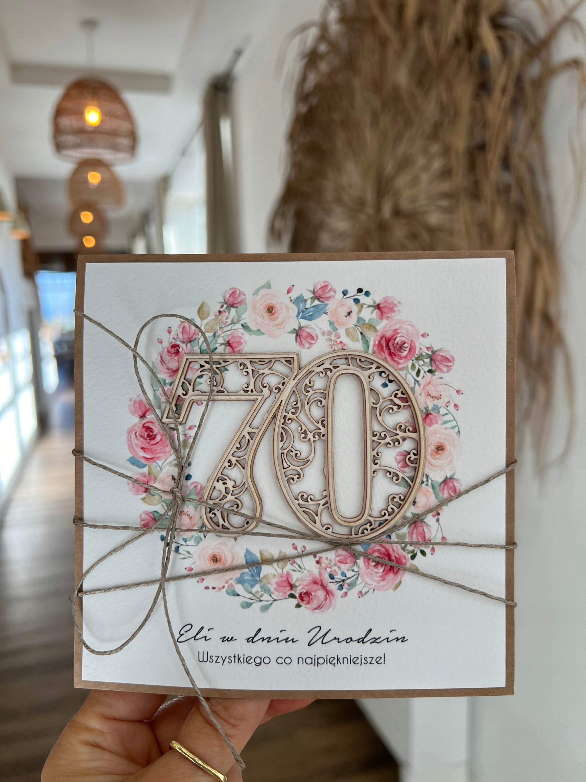 Ručně vyráběné narozeninové dárek k 70. narozeninám