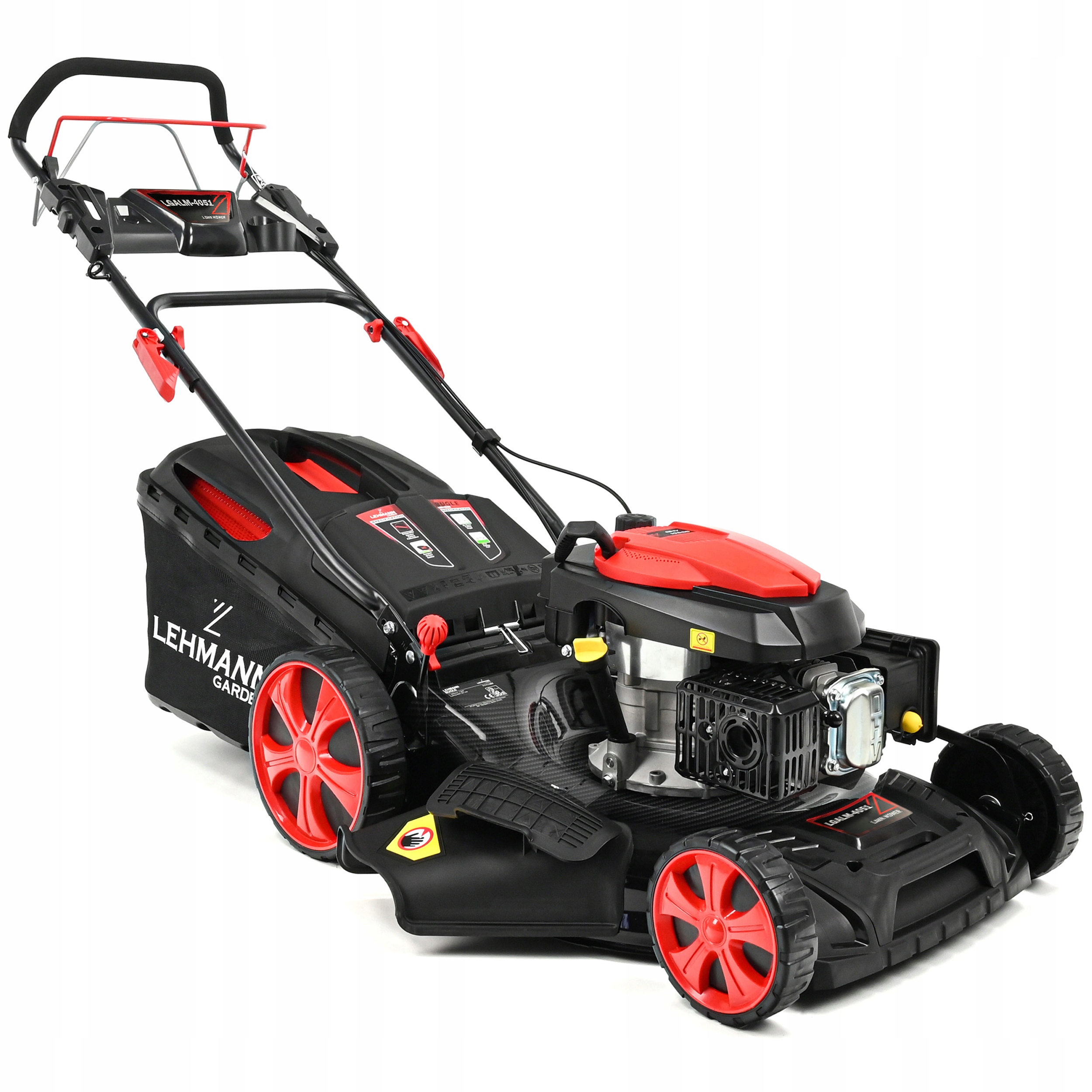 KOSIARKA SPALINOWA LEHMANN 53CM NAPĘD POTĘŻNA SILNIK 196CC MULCZOWANIE OLEJ Sposób mocowania kół łożyska kulkowe