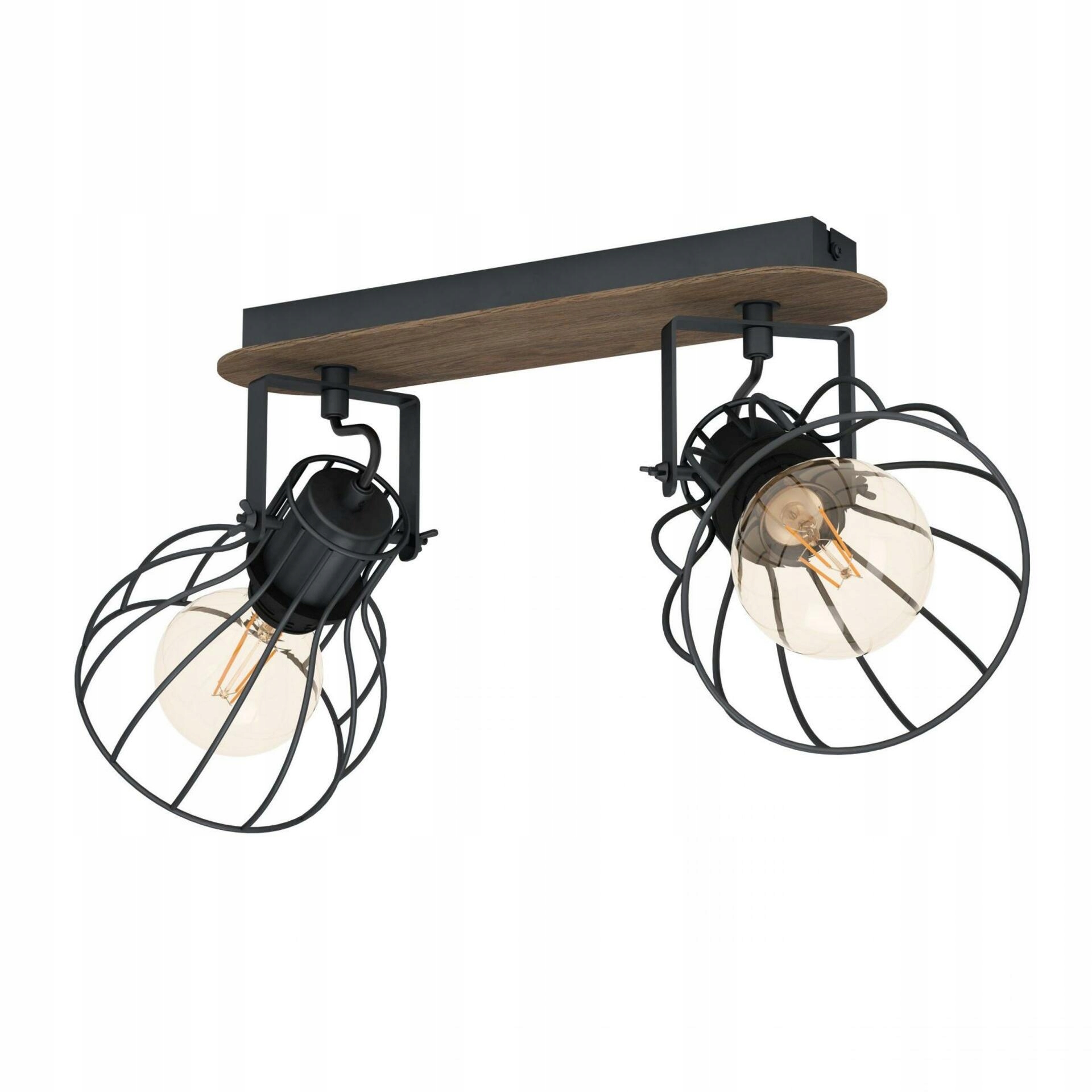 Bodové svietidlo Eglo Sambatello E27 2x80W hnedá/strieborná