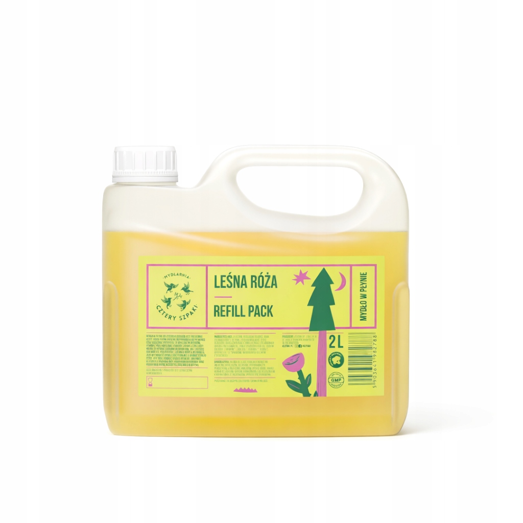 Cztery Szpaki Mydło w płynie Leśna Róża 2000ml Naturalne Wegańskie Do ciała