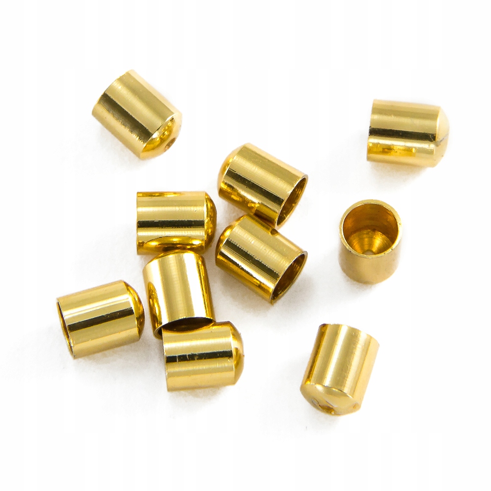 Końcówki do Sznura Mosiądz Kolumna 5x4mm 10szt