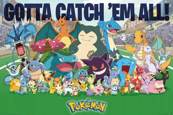

Pokemony Złap Je Wszystkie plakat 91,5x61 cm