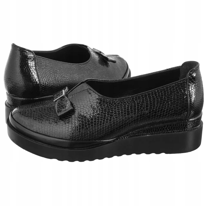 Dámské kožené mokasíny Venezia černé B011CRBLOBM043 Black
