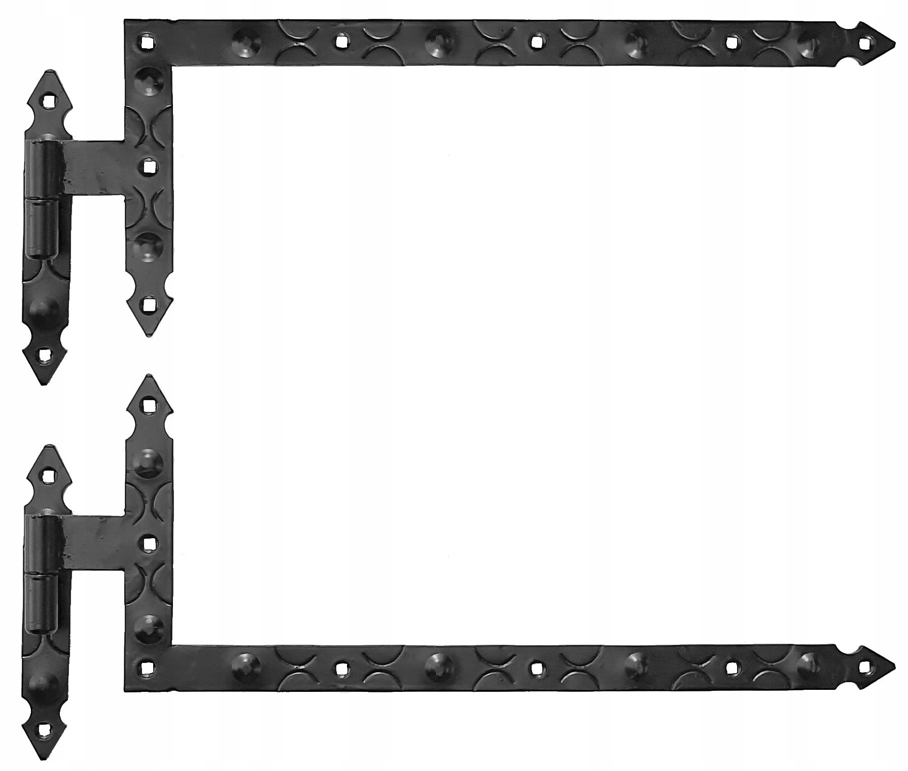 Úhlový Závěs Pro Okenice 50X20 CM Kovaný Retro 2KS