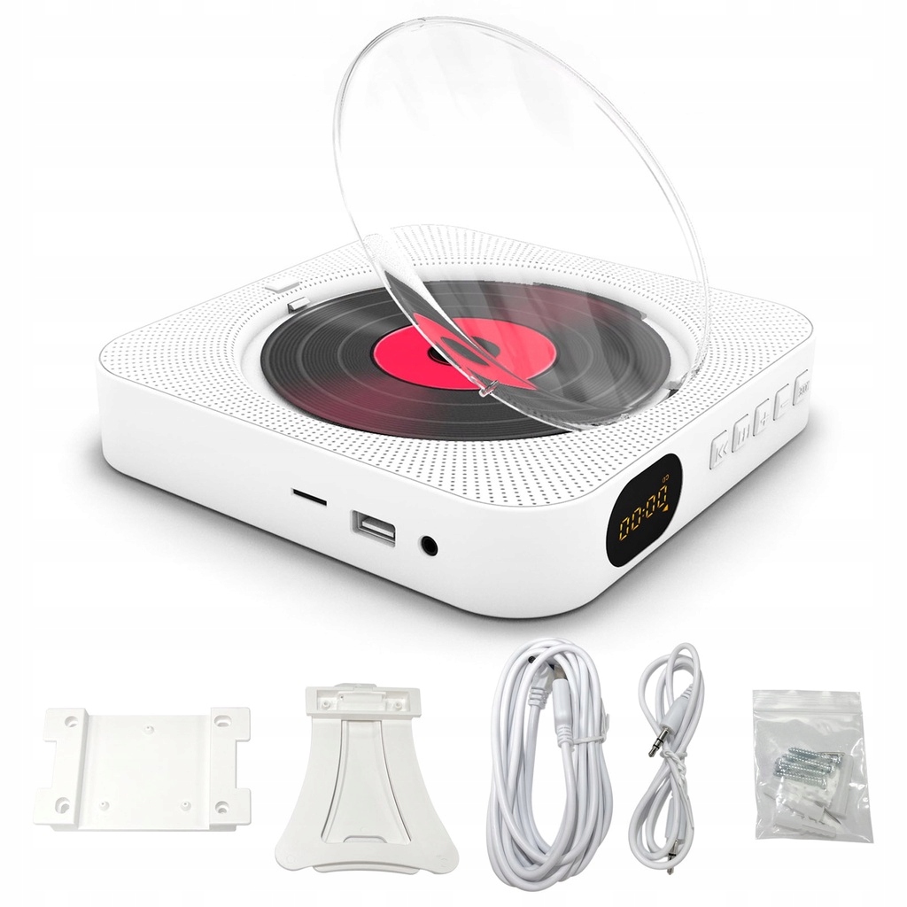 Přenosný Přehrávač CD MP3 Reproduktor Bluetooth Rádio Multifunkční Dálkové Ovládání