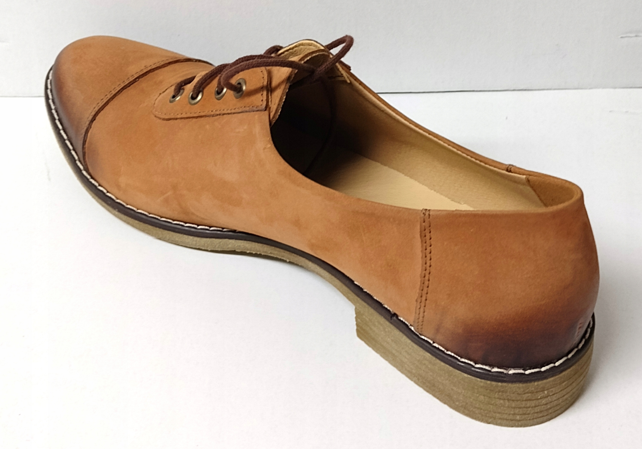 UNI-90 STYLOWE OXFORDY MODNE JAZZÓWKI SKÓRA NATURALNA PRODUKT POLSKI 41 Rozmiar 41