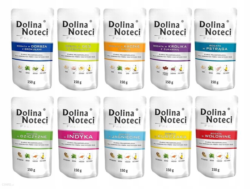 Dolina Noteci mix chutí sáčky 20 x 150 g vlhké krmivo pro psy