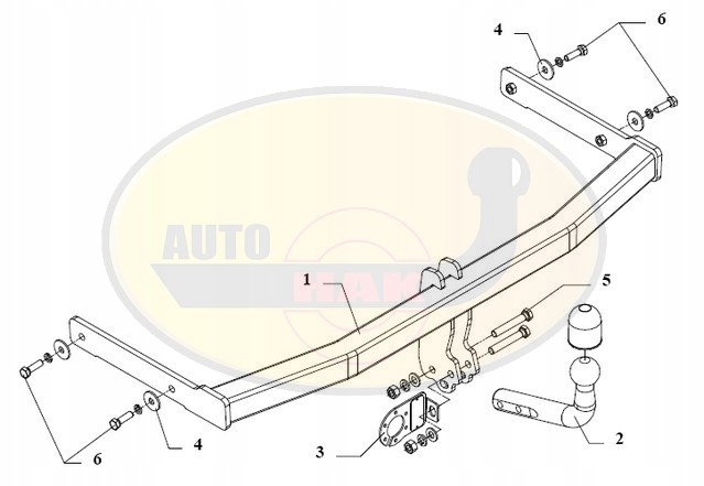 HAK HOLOWNICZY + 13 PIN SEAT TOLEDO 1999-2004 Producent Auto-hak
