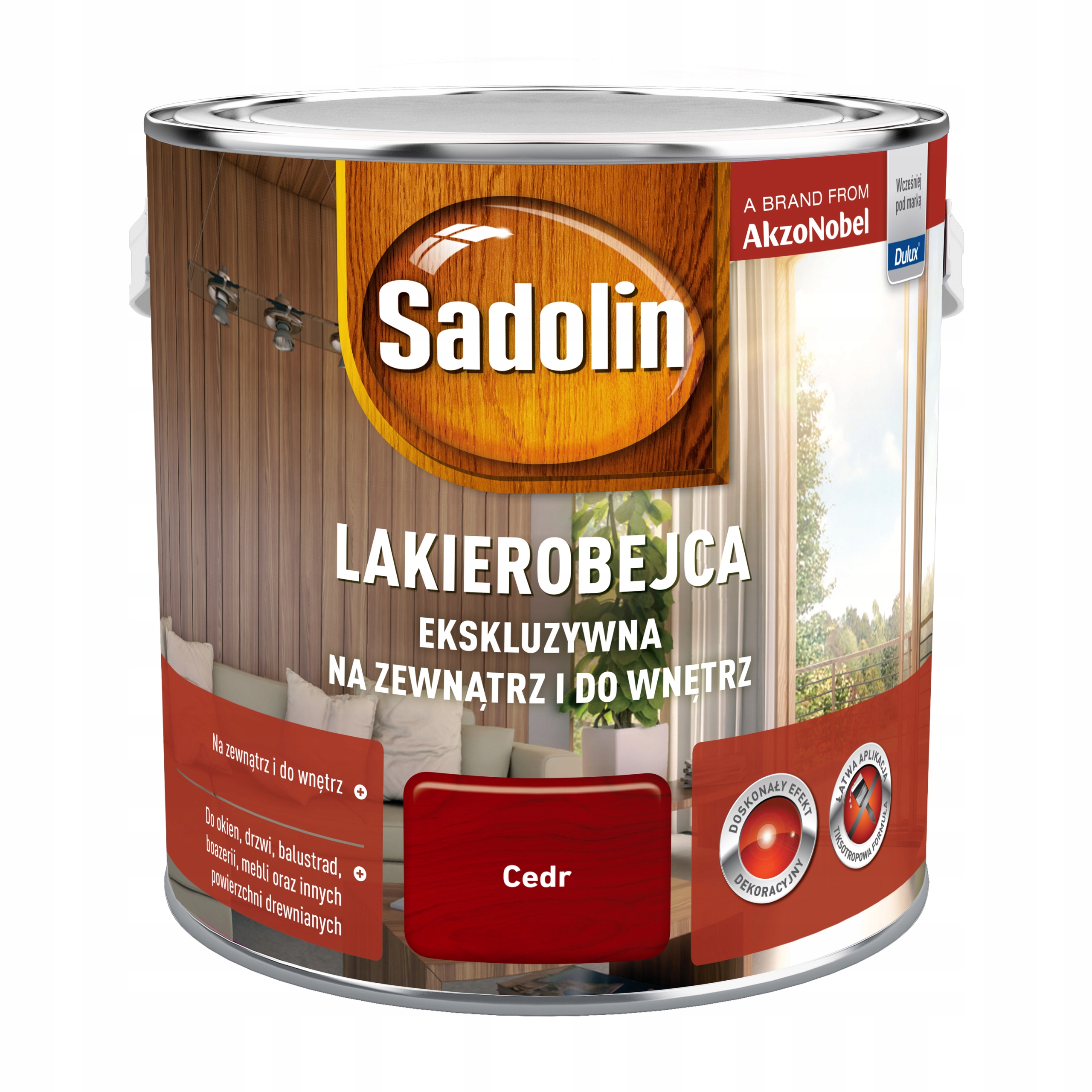 SADOLIN LAKIEROBEJCA EKSKLUZYWNA 2,5L CEDR Marka Sadolin