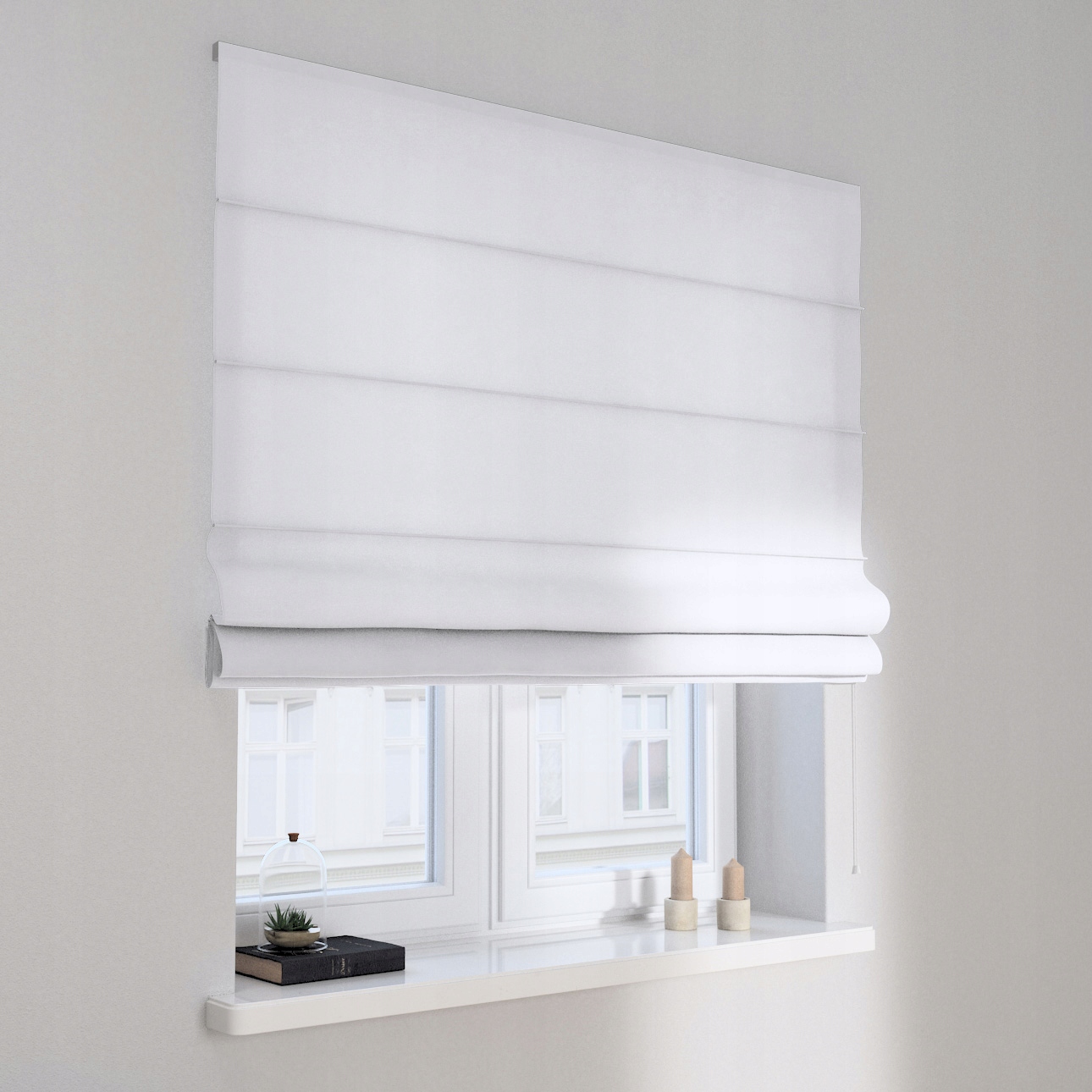 Hotová římská roleta Capri 80x170 cm bílá