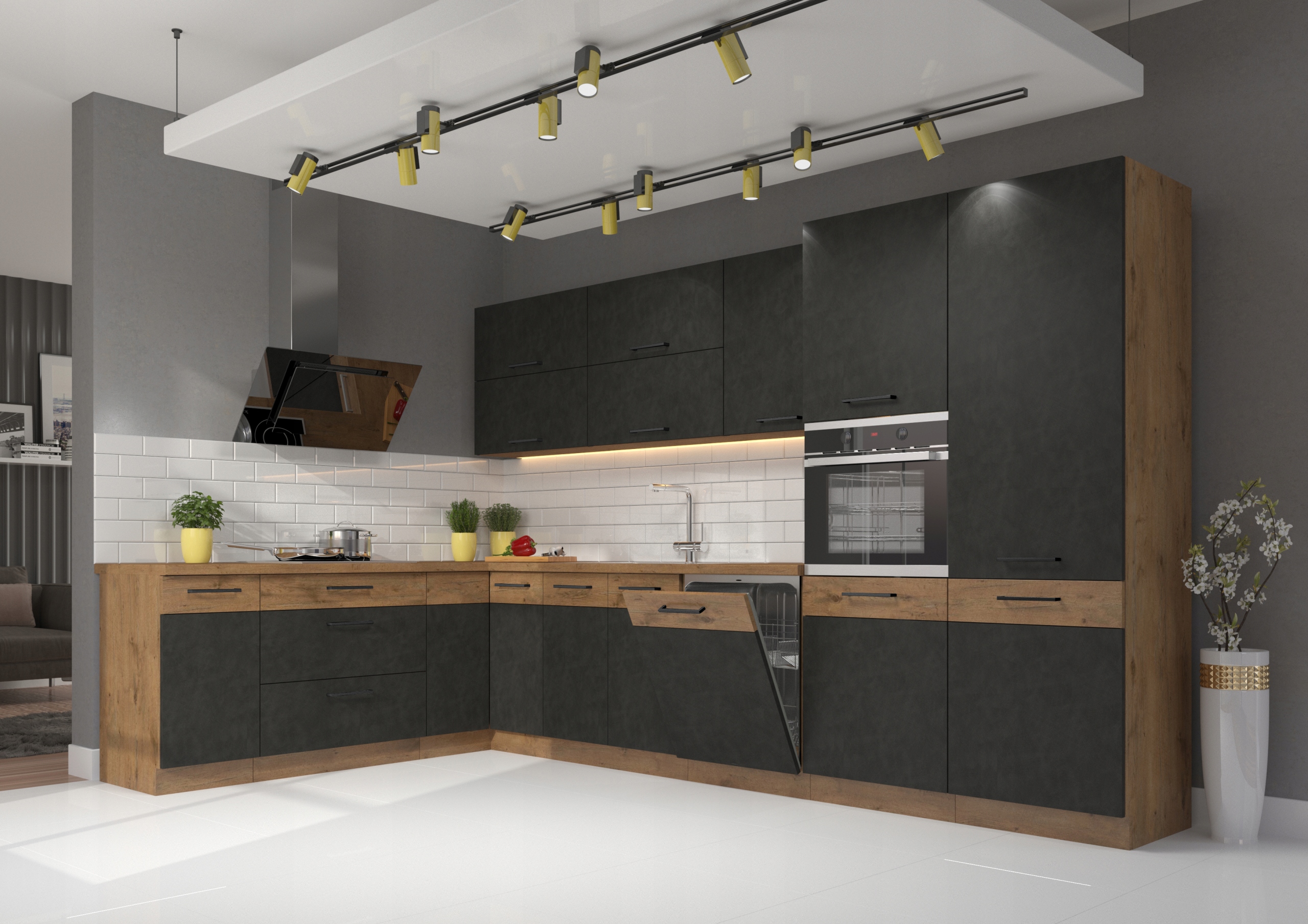 LANA szafka kuchenna wisząca 50 cm MATERA MAT Marka BroMARKT