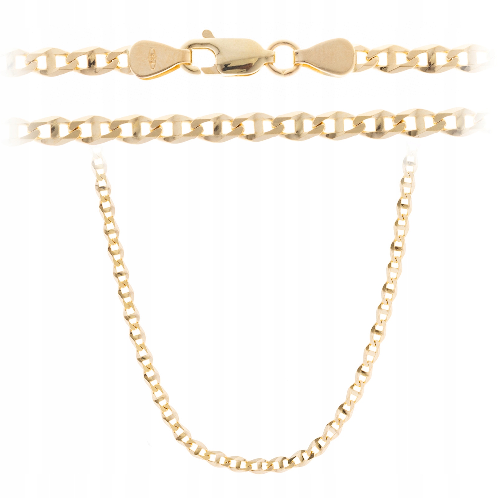 Zlatý Řetízek 585 Splétaný Gucci Dárek 3 mm