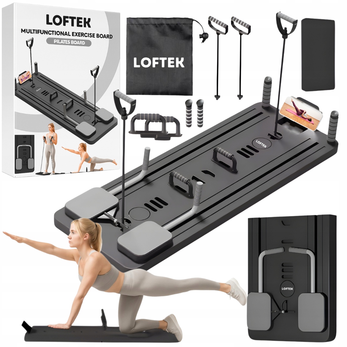 Sada Na Pilates Pilates Reformer Multifunkční cvičební pomůcka 12v1