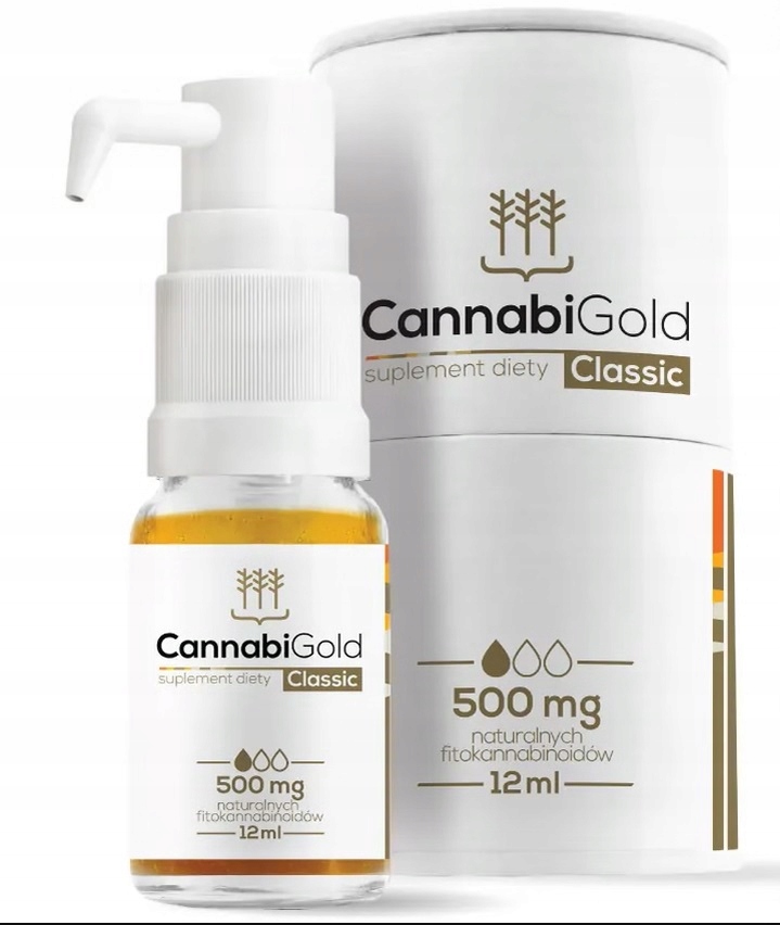 

Cannabigold Classic 500mg (5%) 12ml Olejek konopny