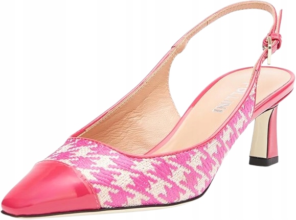 Pollini Dámské Růžové Lodičky S Panterkou A Lesklou Špičkou 41 J6H