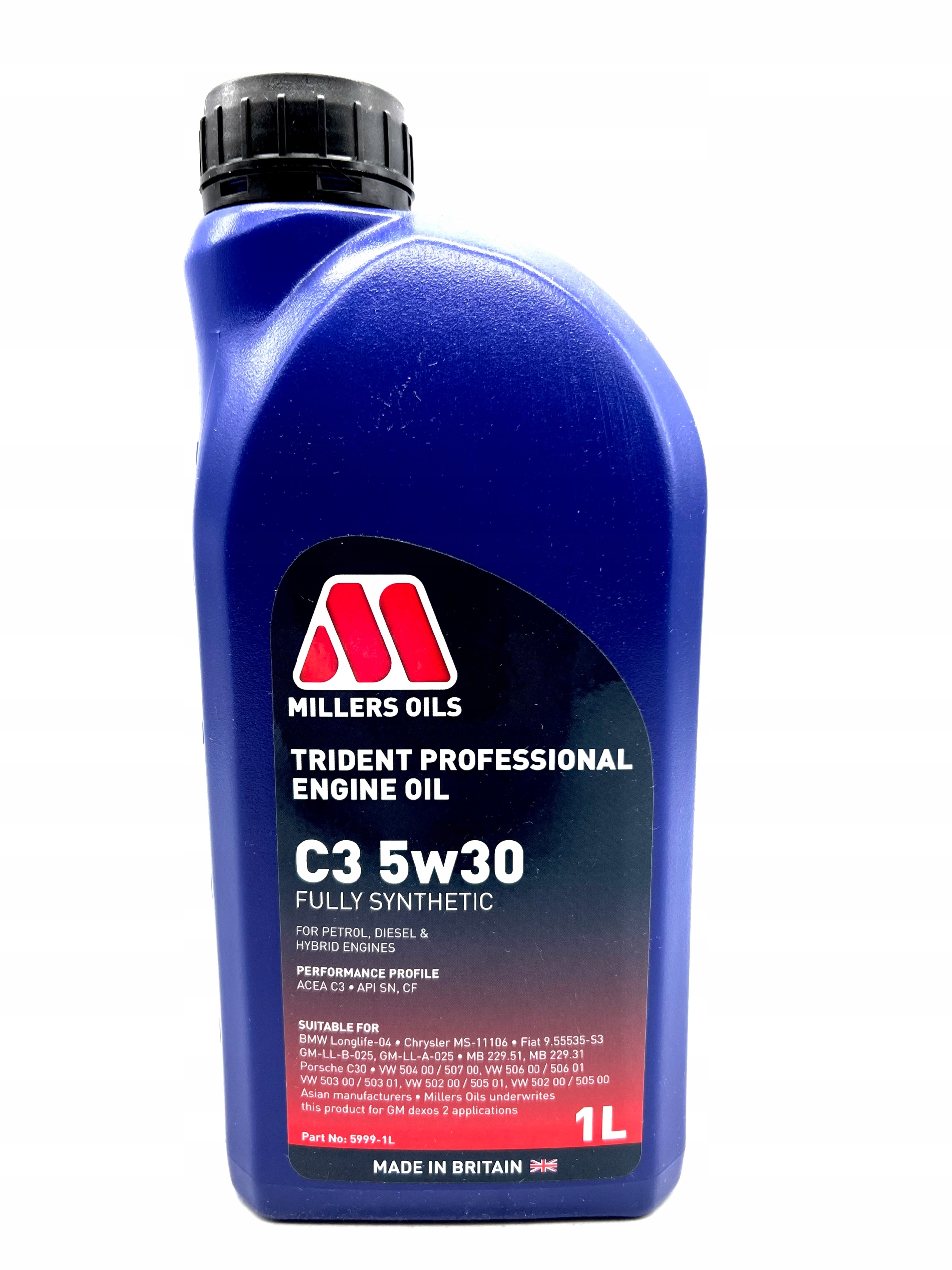 

Millers oils Trident Longlife 5W30 1L 504/507.00