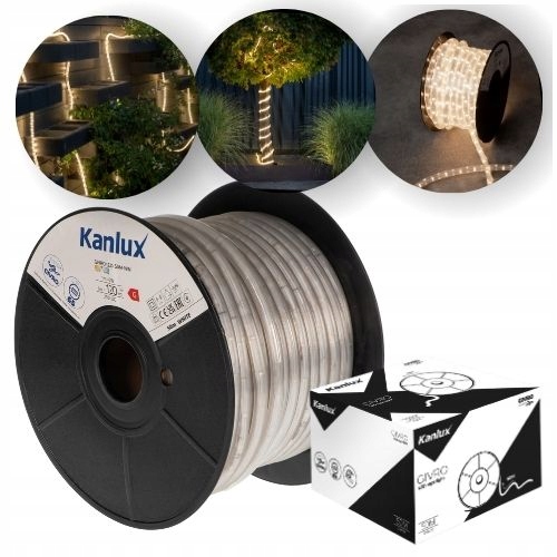 Svetelná Hadica Givro Led 50M-WW biela farba 50 metrov Kanlux