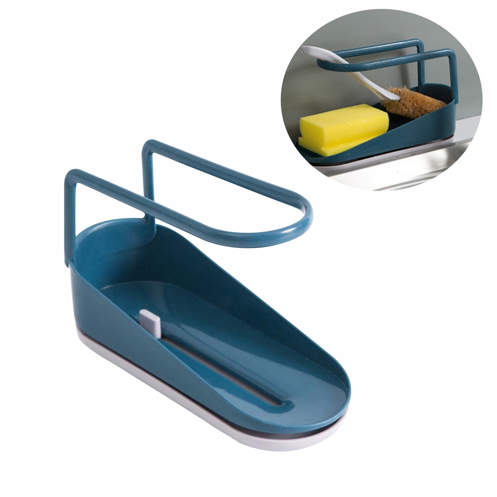 PÓŁ ZLEW Z ODPŁYWEM ORGANIZACJA KUCHNI (CIEMNONIEBIESKI)