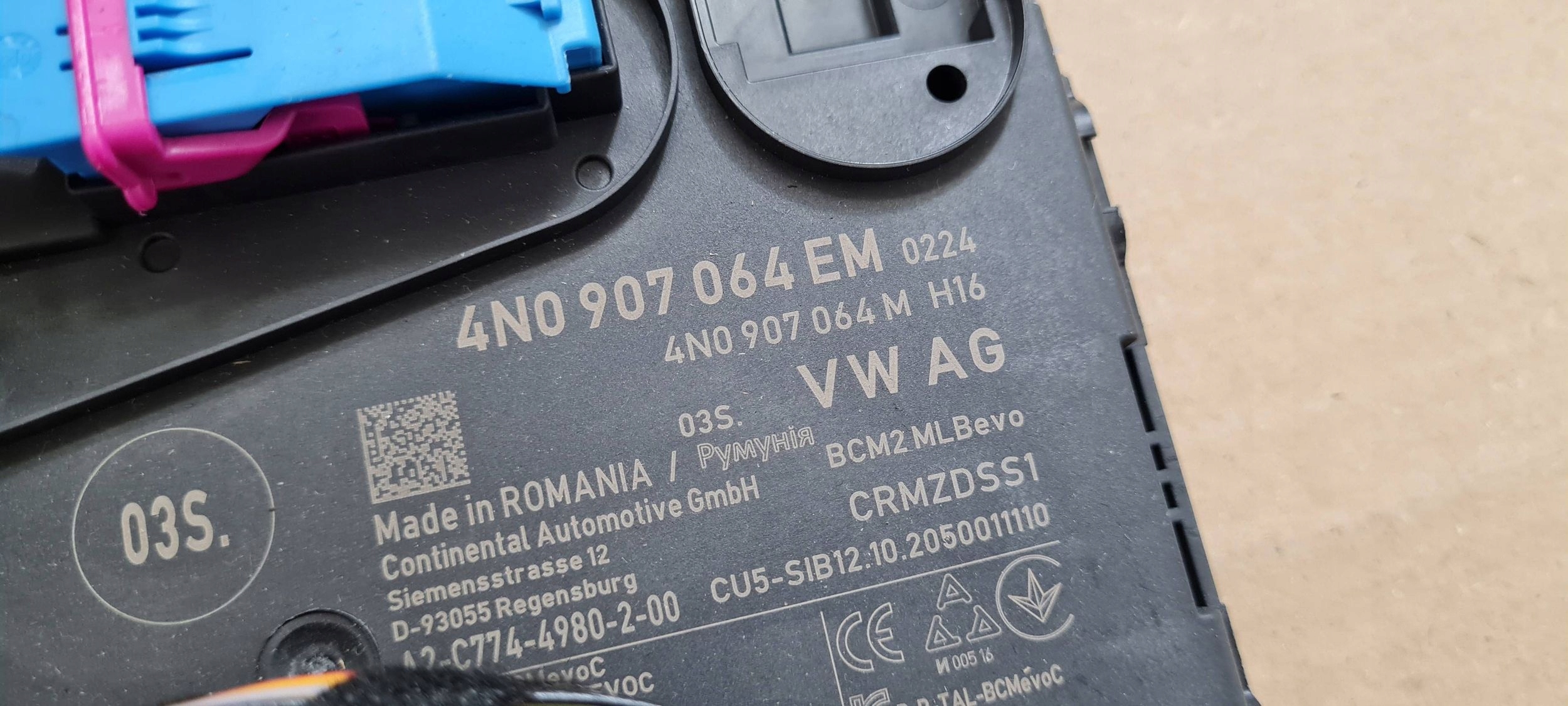 A6 C8 4K module control unit KOMFORTU WTYCZKI 4N0907064EM A7 4K