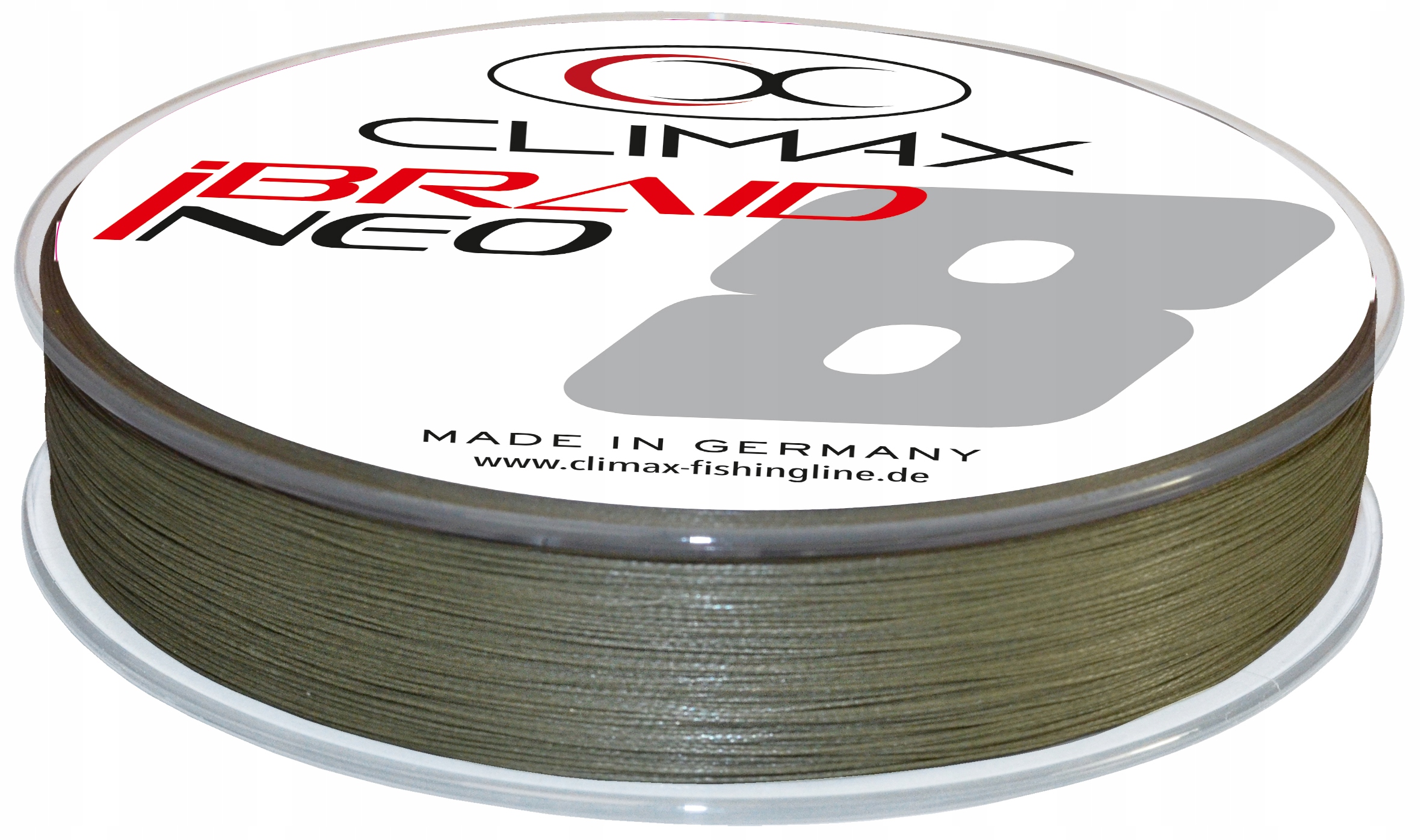 Plecionka 0.16mm 12.3kg 135m Climax iBraid Neo spinning oliwkowa X8