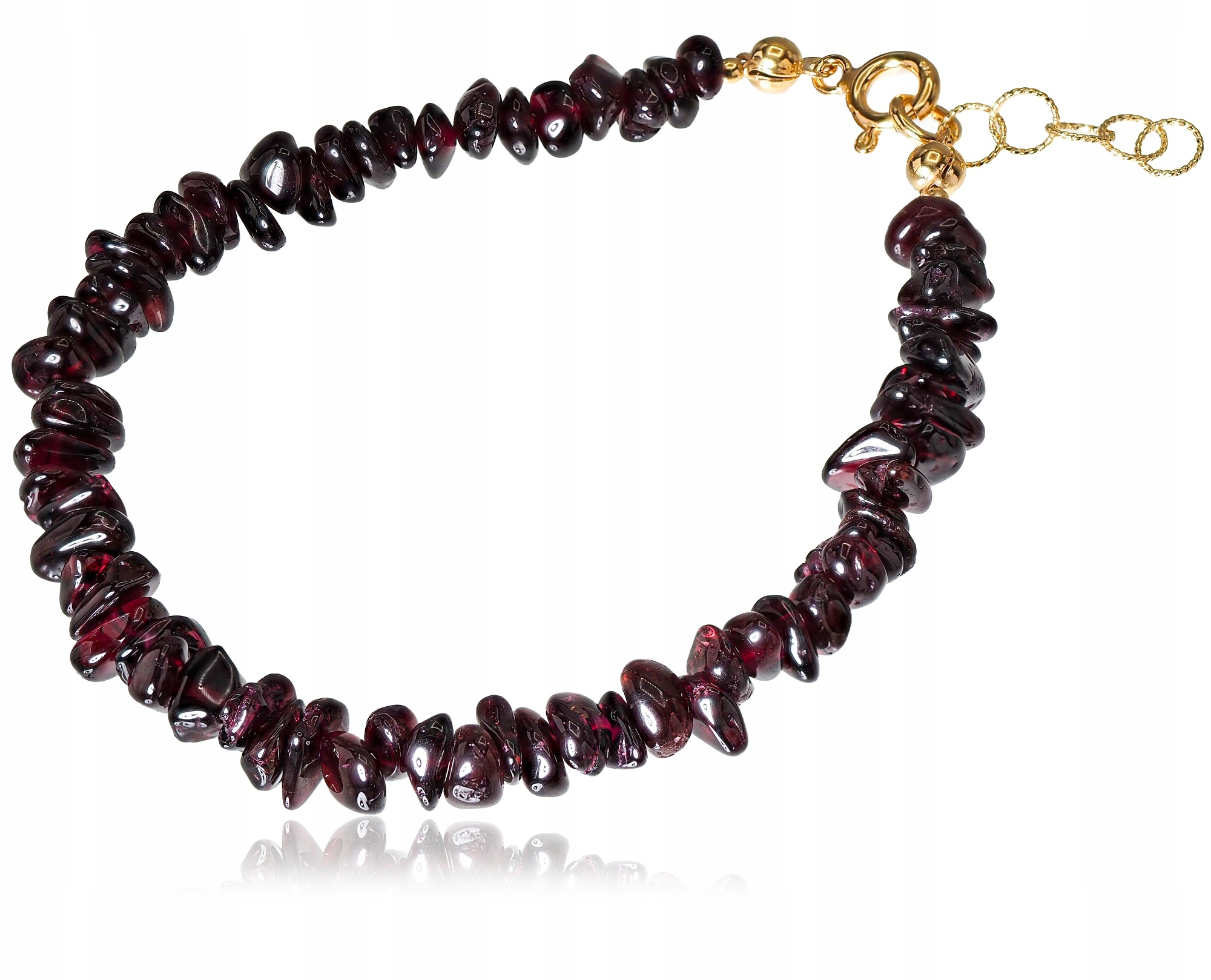 Granátový krásný náramek Zlaté Stříbro