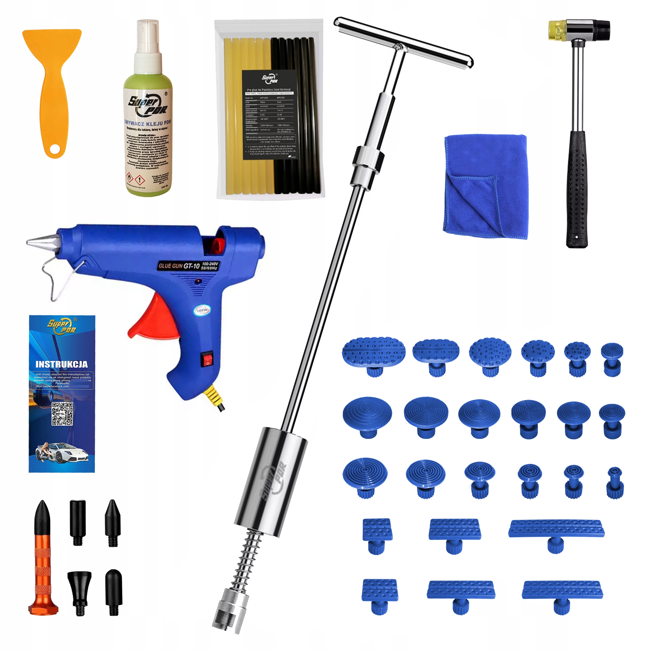 Nástroje Pdr Sada pro vytahování odstraňování promáčklin