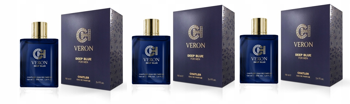 Chatler Veron Deep Blue 3x100 ml parfémovaná voda