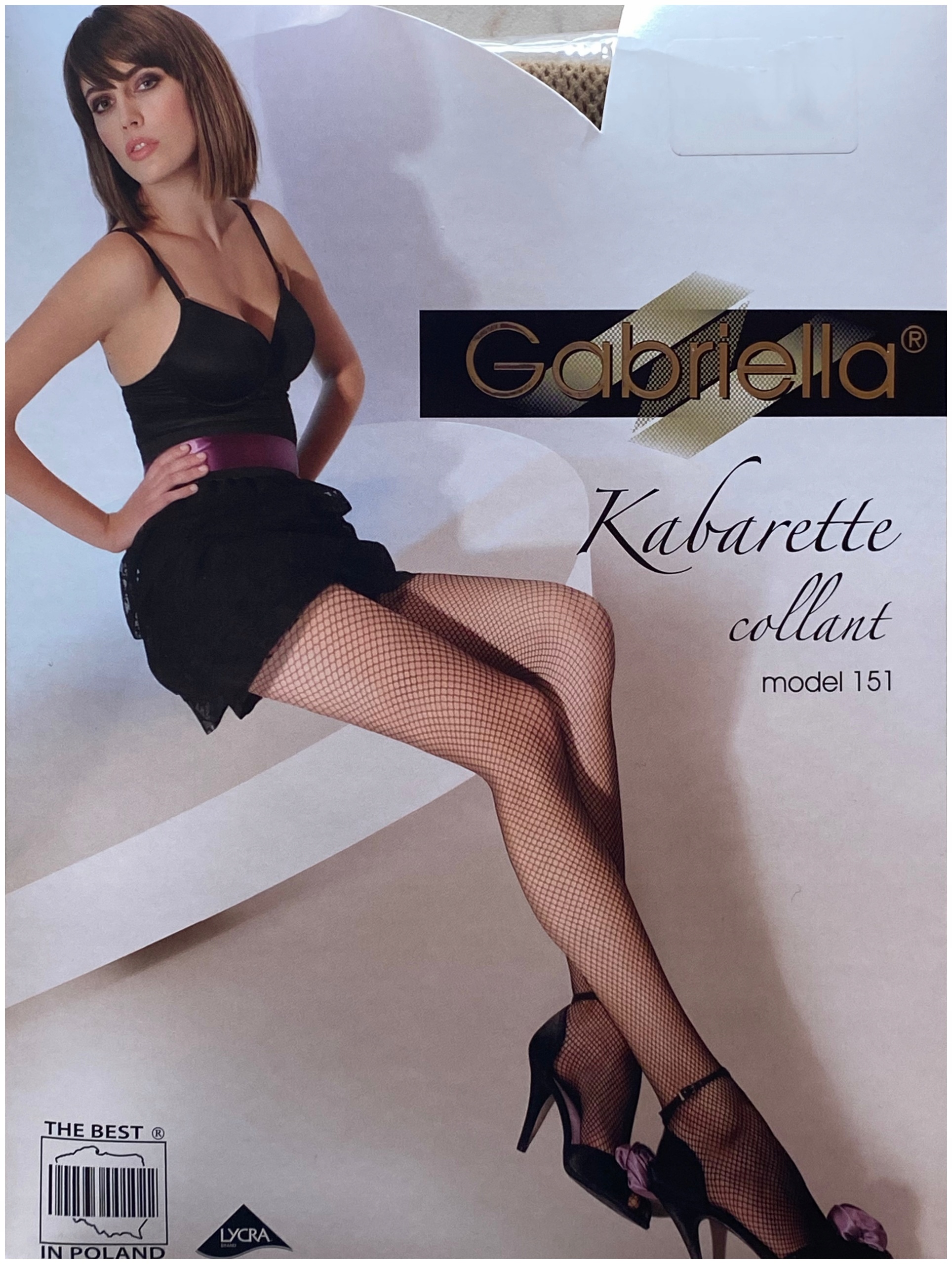 

Kabaretki Rajstopy Damskie Gabriella R 3/4 Nero