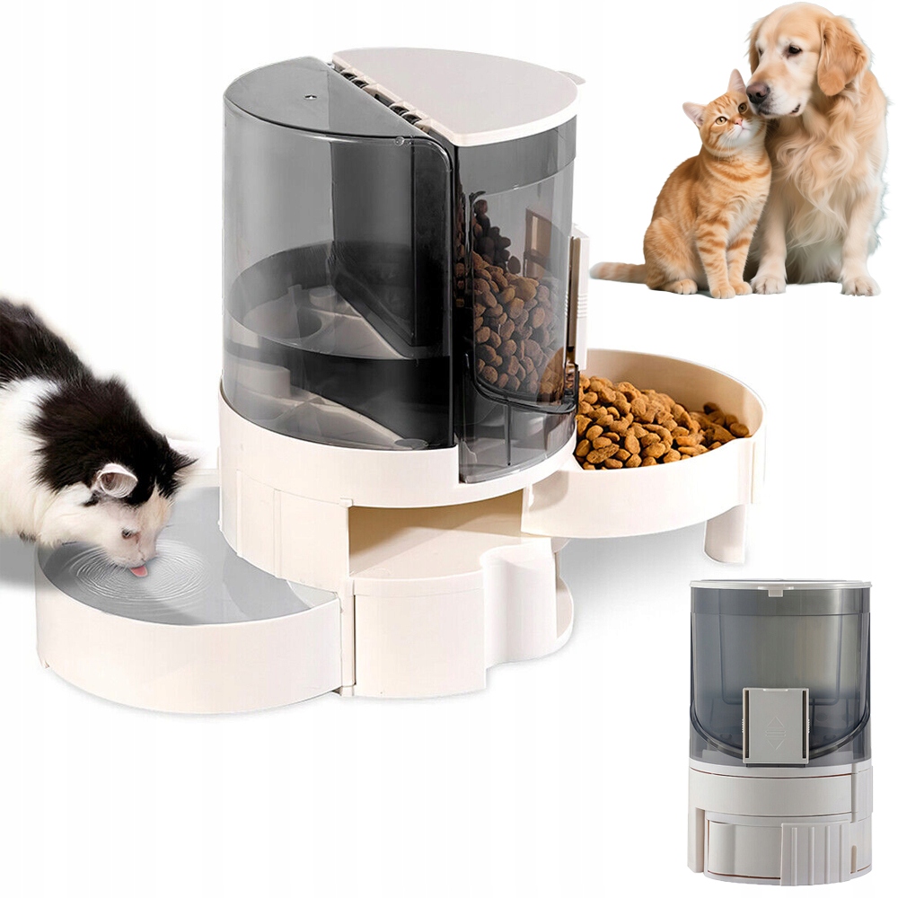 Levně Dávkovač Automatický Zásobník Na Krmivo Vody Pro Psa Kočku Miska Napáječka