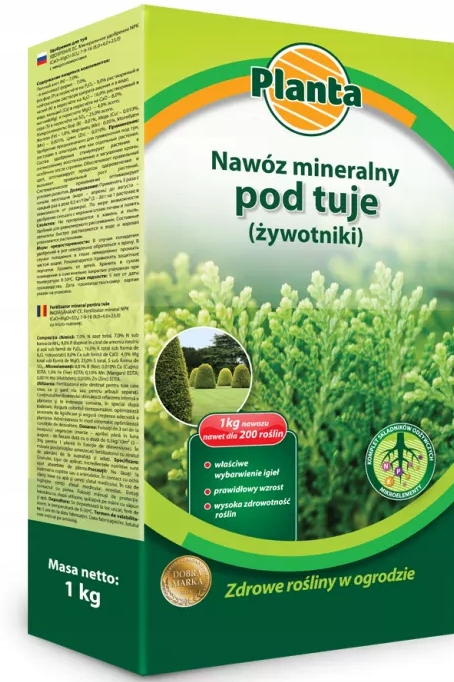 

Nawóz Mineralny Pod Tuje żywotniki 1KG