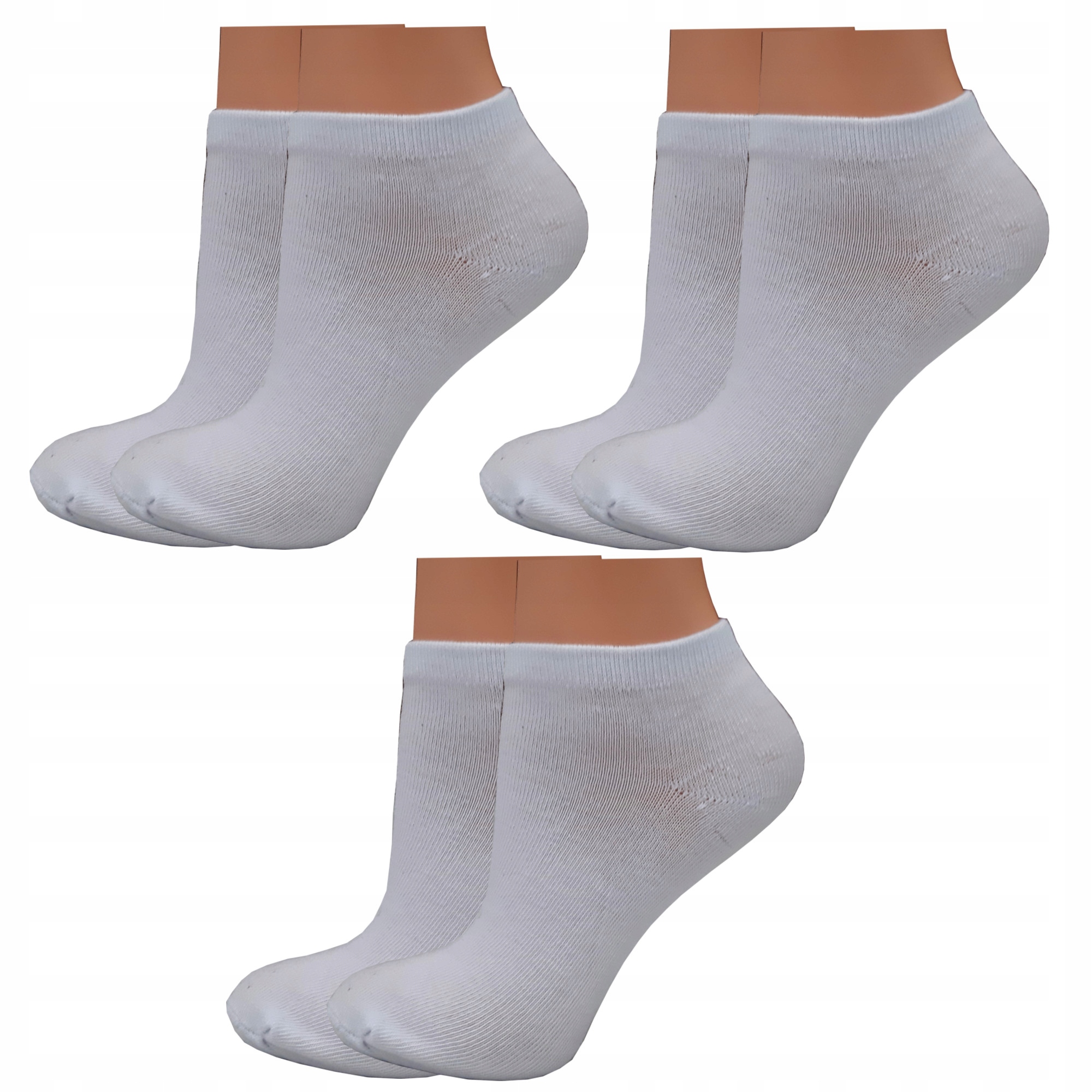 

3x Skarpety Skarpetki Stopki Damskie 38-41 Bawełna