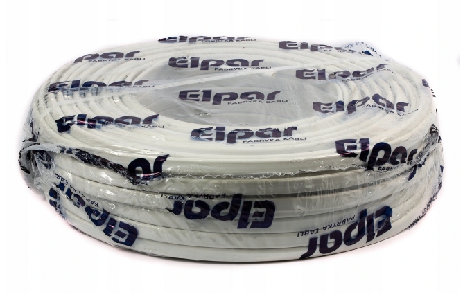 Przewód kabel płaski drut YDYp 3x1 750V krążek 100m Elpar