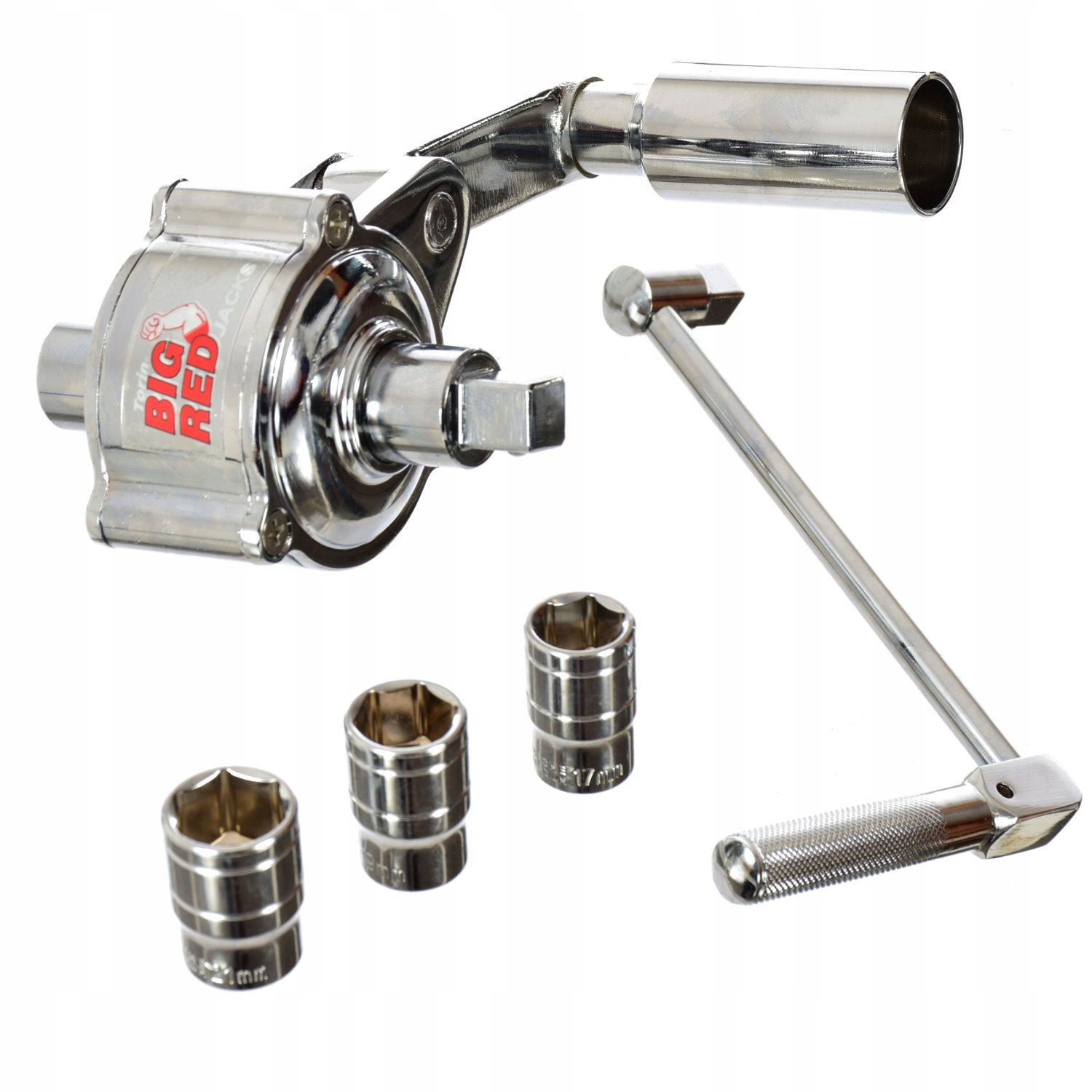 Klucz Przekładniowy do Kół Big Red + Nasadki 17 19 21mm Marka Big Red