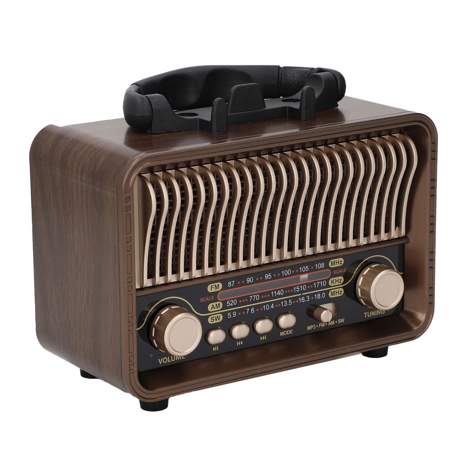 Retro Vintage Radio MG-002 Przenośne radio Am Fm Sw Bluetooth 5.4 1200mAh