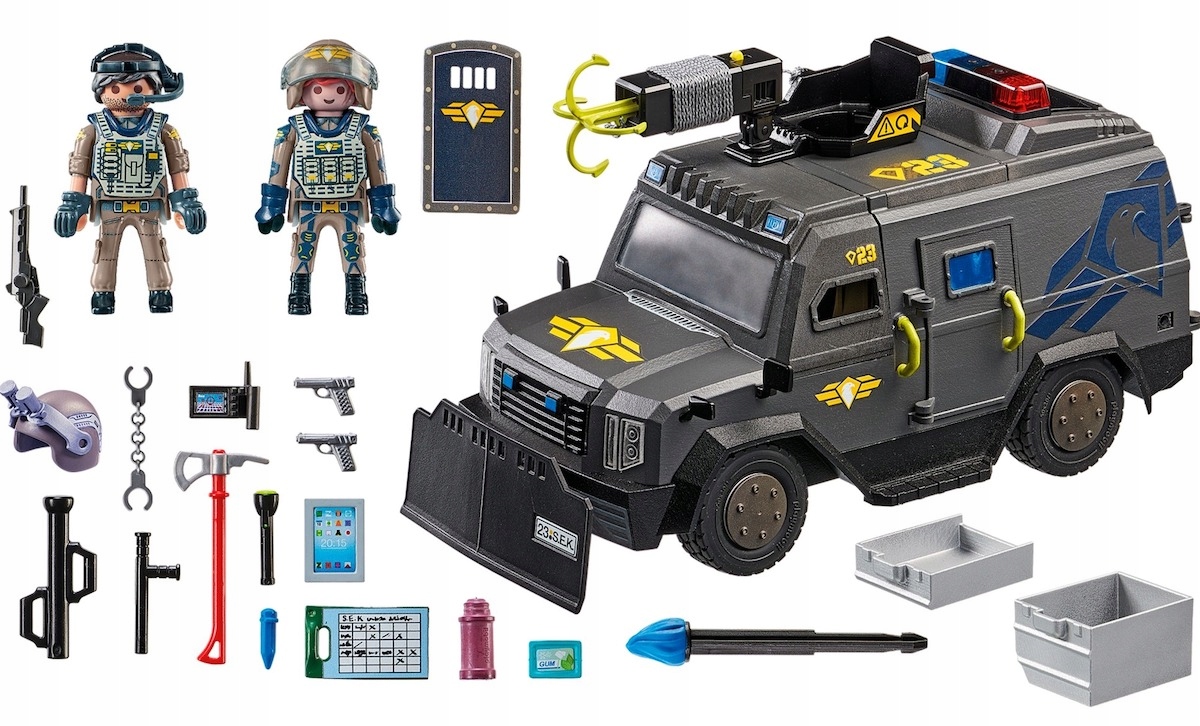 PLAYMOBIL 71144 POJAZD TERENOWY JEDNOSTKI SWAT Płeć chłopcy dziewczynki
