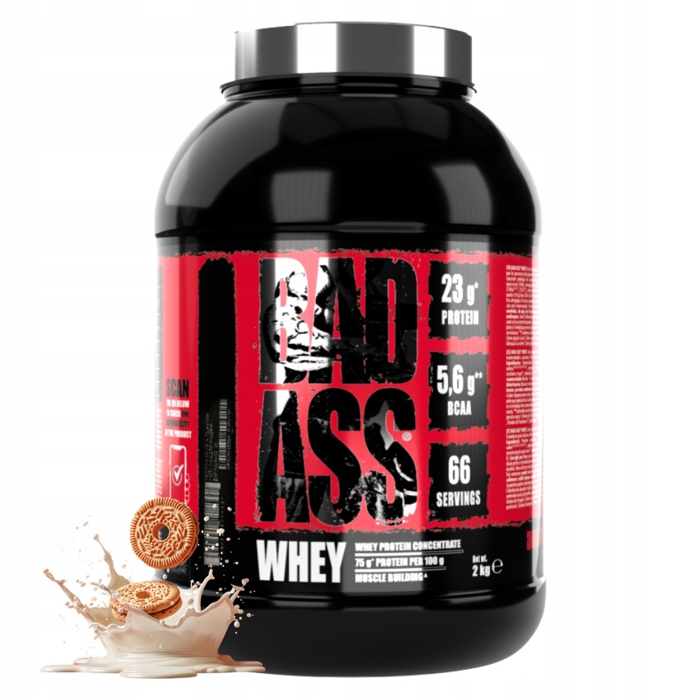 Bad Ass Whey 2000 g Protein Svalová Masa Regenerace