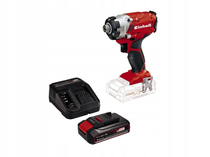 Klucz udarowy EINHELL TE-CI 18/1 + Aku+ Ładowarka