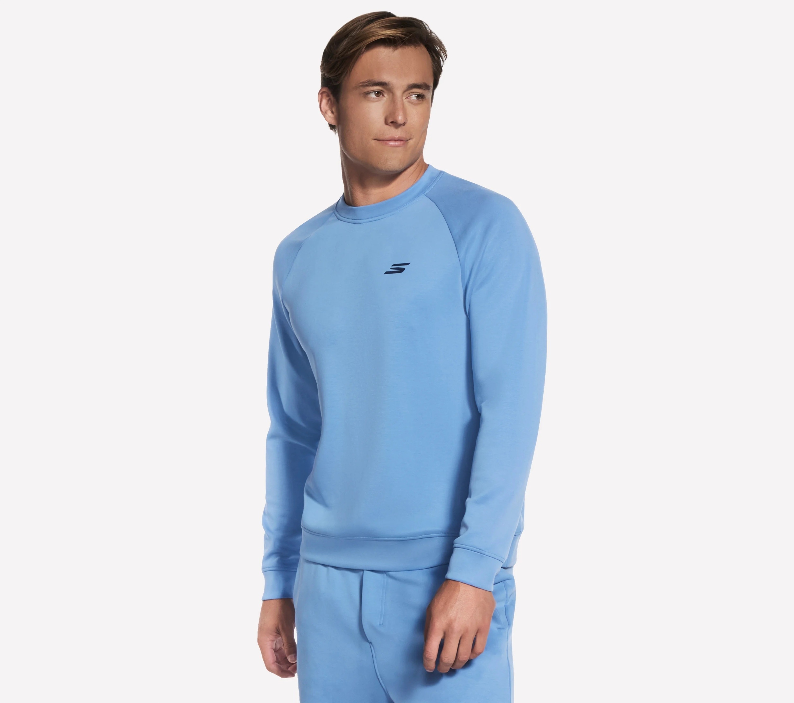 Pánská mikina Skechers Skechcloud Elevate Crew modrá LT251 Wpw