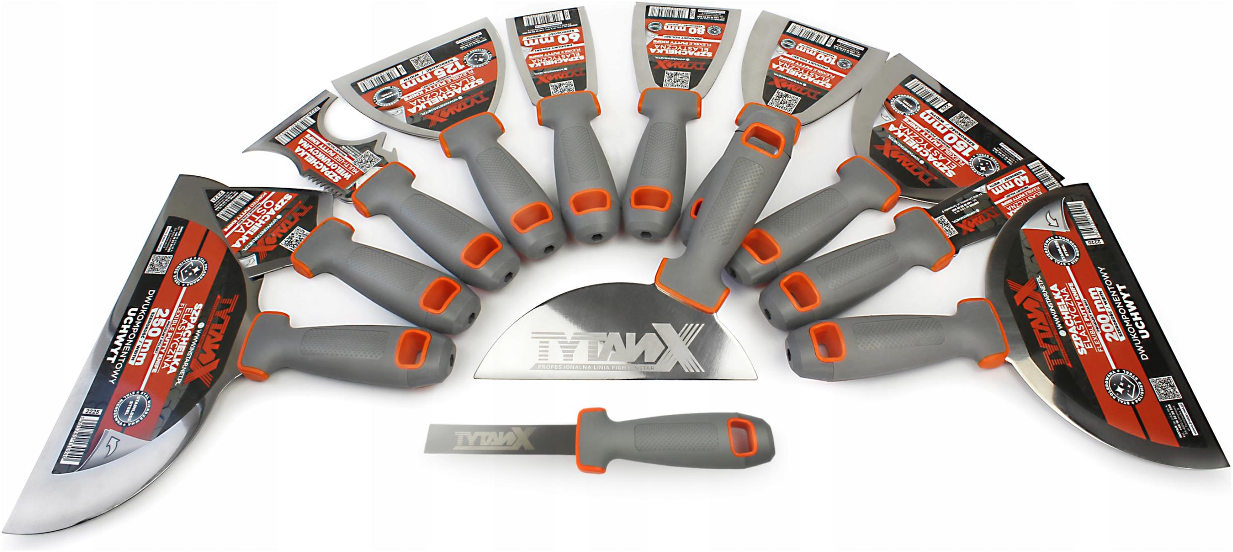 Profesionálna Sada 12 Pružných Titánových Špachtlí V Puzdre/puzdre