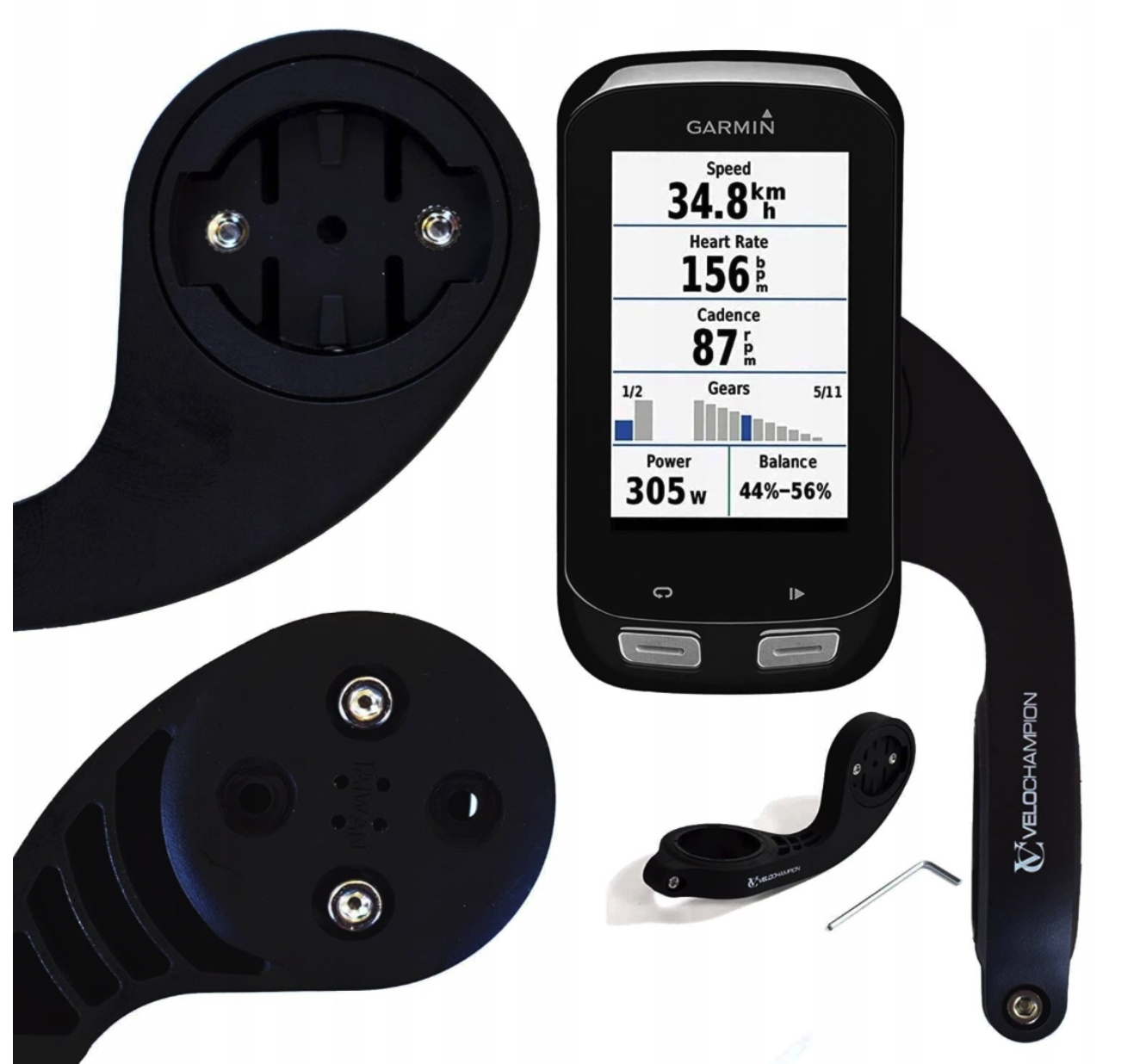 VeloChampion Uchwyt na rower kompatybilny z Garmin rowerowy uchwyt chwytak