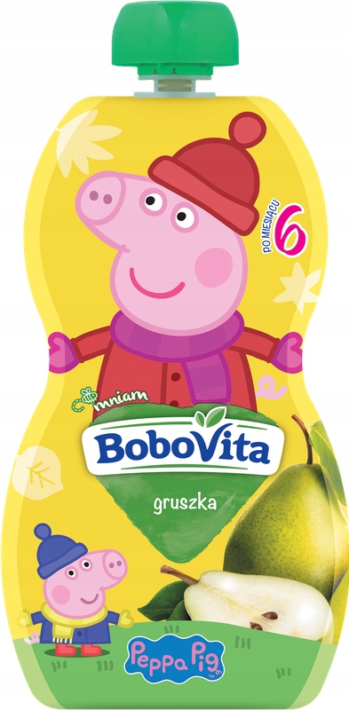 BoboVita Peppa Mus gruszka po 6 miesiącu 6x100 g Marka Bobovita