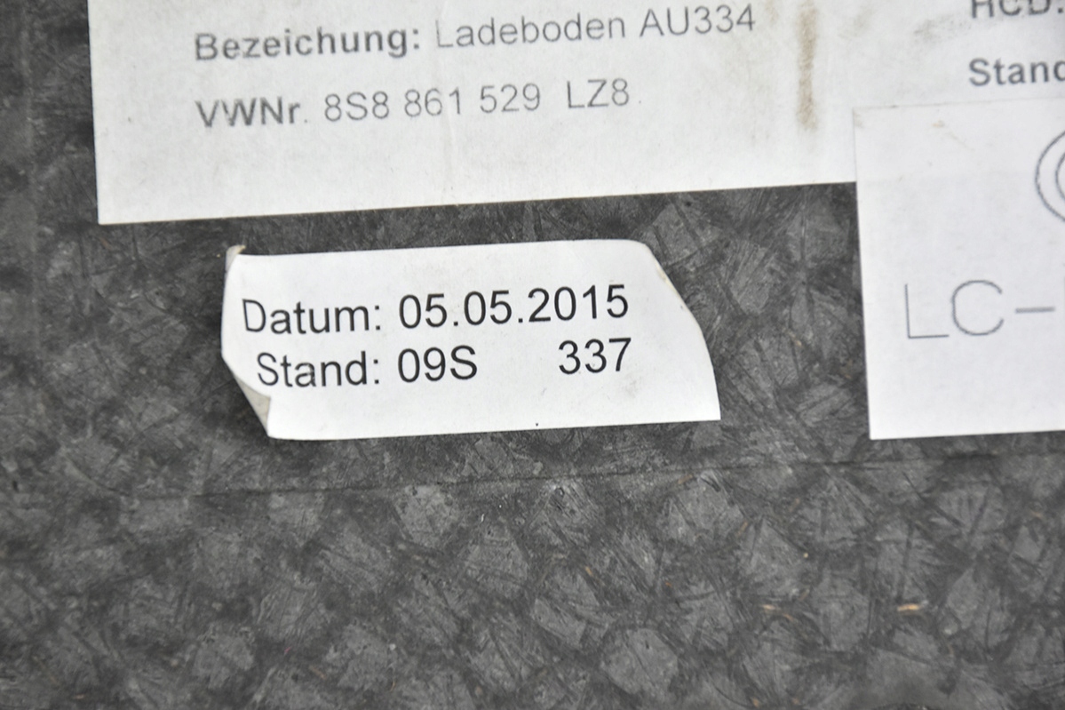 floor mats boot AUDI TT 8S0