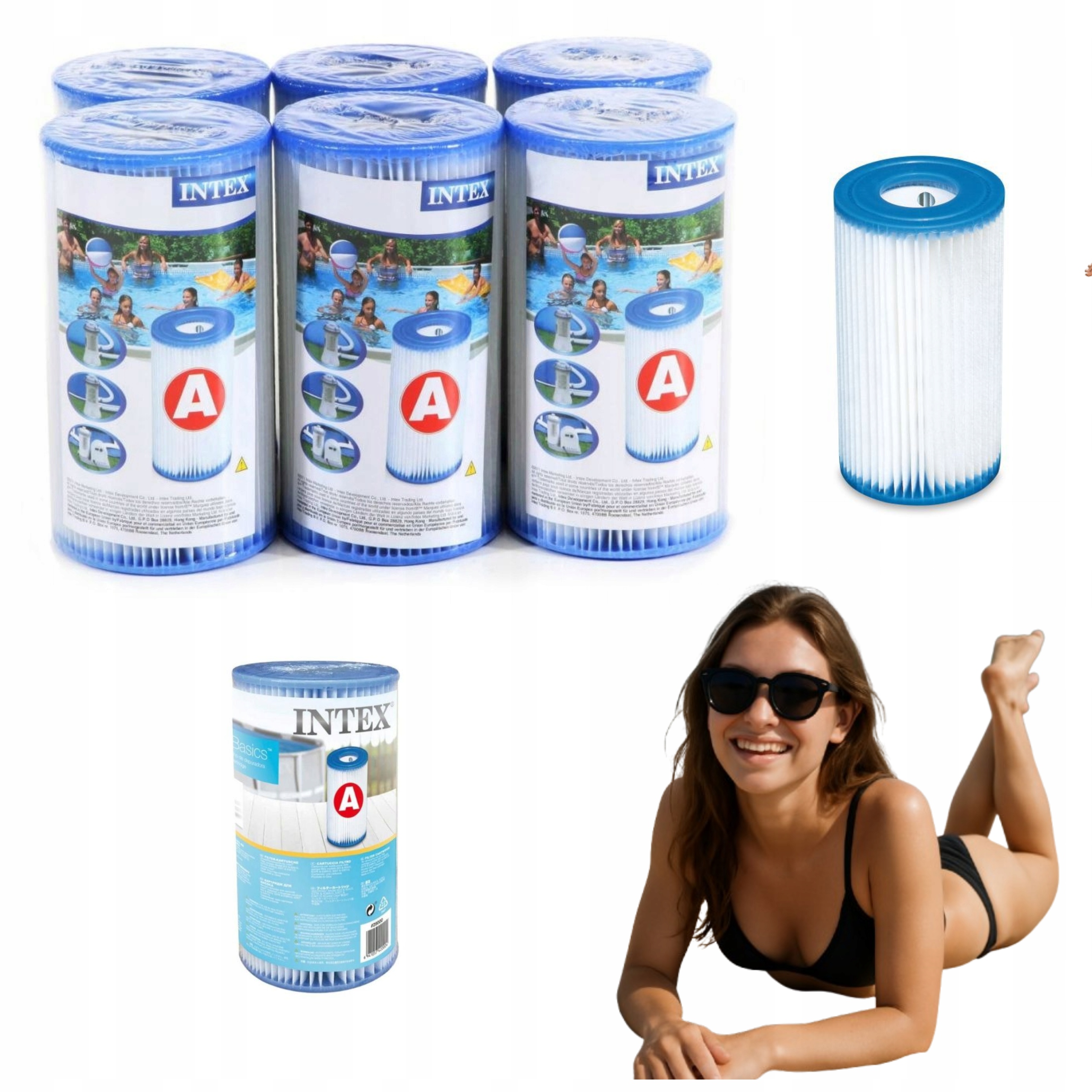 Filtry Do Basenu Typ A Filtr Do Pompy Basen Intex 29000 6 Sztuk