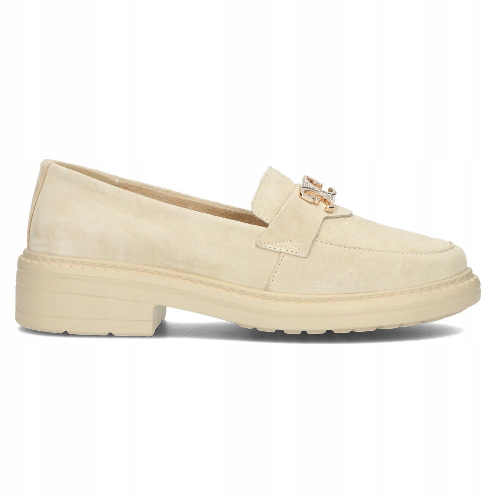 Dámské mokasíny Filippo 4523/23 Béžová Zlatá 40,