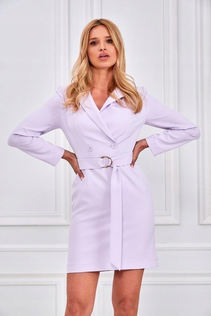 Šaty Fialová 0795 Lalous velikost L