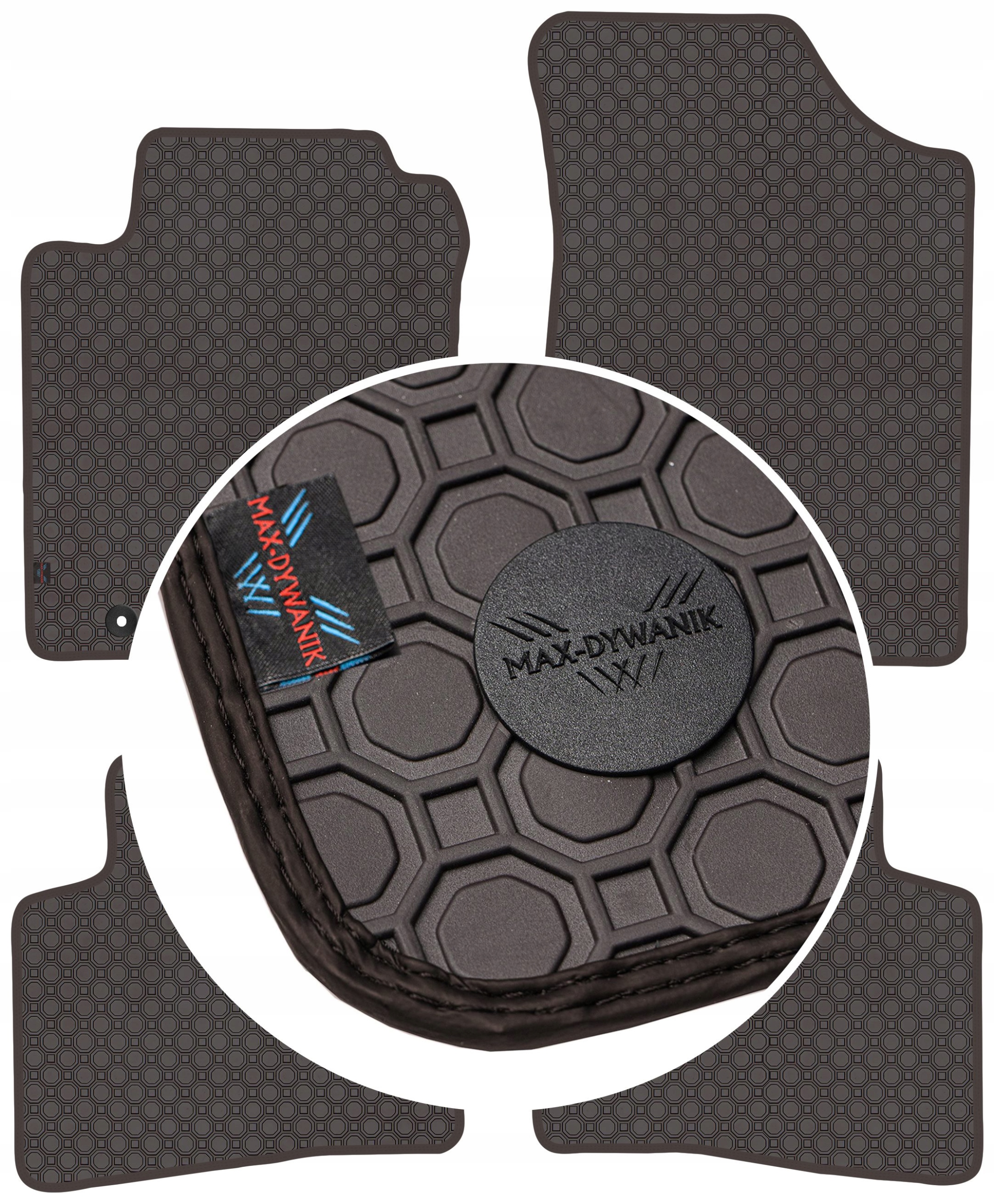 Kia Ceed I 5D 2010-2012 Koberce Hnedé